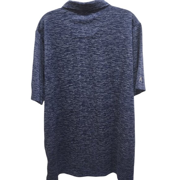 ANTIGUA Polo Golf Shirt Mens Size Large Blue Short Sleeve - Picture 2 of 12